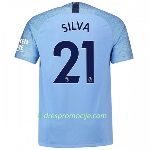 Manchester City Dres Silva 21 Domaći 2018/19 Kratkih Rukava Manchester City Dres Silva 21 Domaći 2018/19 Kratkih Rukava